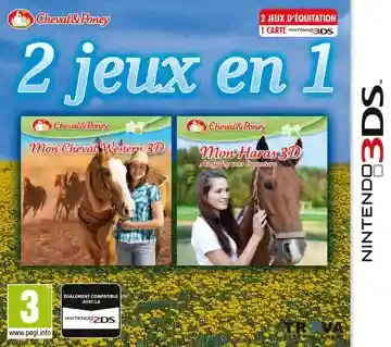 2in1 Horses 3D Vol.3 - My Riding Stables 3D - Jumping for the Team and My Western Horse 3D (Europe) (En,Fr,De,It,Nl)-Nintendo 3DS